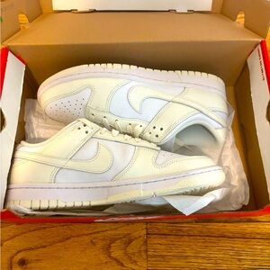 They look better in person low dunks size white sail